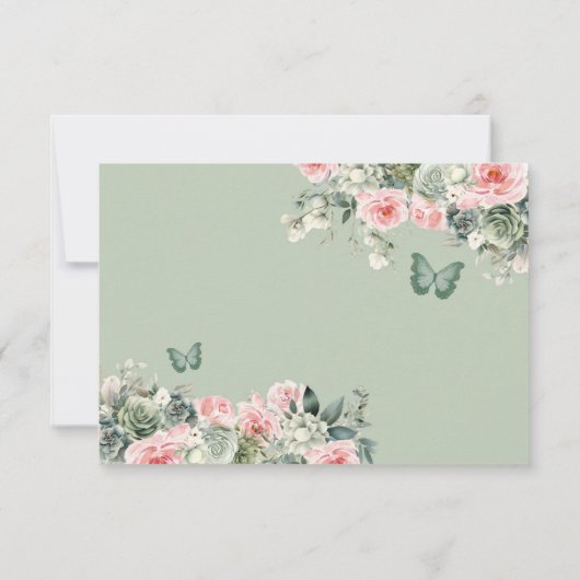 ボホセージグリーンフローラプリンセスキンセアニラ サンキューカード (裏面)