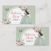 ボホセージグリーンプリンセスキンセアニラフローラ プレイスカード (正面/裏面)