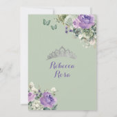 ボホセージグリーンラベンダーフローラキンセアニラ 招待状 (裏面)