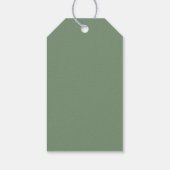 ボホセージグリーンワイルドフラワーフェイスギフトラベル ギフトタグ (裏面)