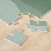 ボホセージグリーン抽象芸術ランドスケープ&サン ジグソーパズル (側面)