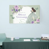 ボホセージグリーン薄紫プリンセスキンセアニララージ 横断幕 (トレードショー)