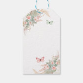 ボホセージグリーン赤面ピンクキンセアニラサンキュー ギフトタグ (裏面)