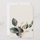 ボホセージパンパスグラスブライダルシャワー招待 招待状 (裏面)