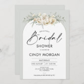 ボホセージフローラアーチブライダルシャワー招待 招待状 (正面/裏面)
