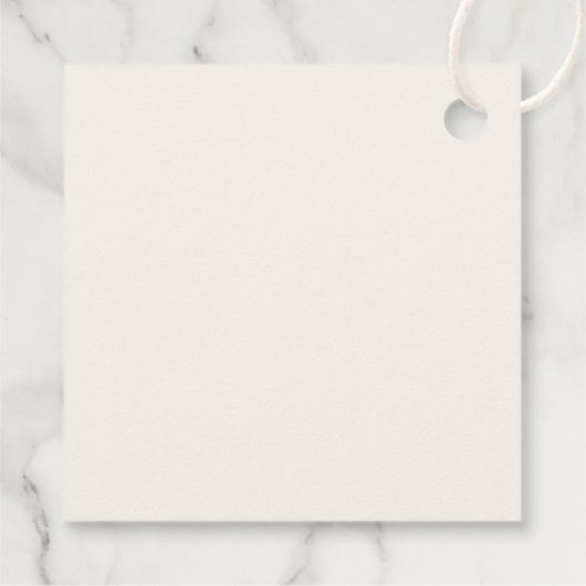 ボホセージ緑とアイボリーの花結婚の数 フェイバータグ (裏面)