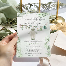 ボホセージ緑の男の赤ちゃん服ベビーシャワー