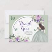 ボホセージ薄紫フローラプリンセスキンセアニラ サンキューカード (正面)
