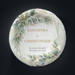 ボホセージ離れユーカリ金ゴールド結婚グリッター ペーパーボウル<br><div class="desc">Boho Greenery Folids Geometric Frameの文房具コレクション結婚は、自然の魅力のtouchを特別な日に追加したいカップルのための洗練されたオプションでエレガントす。緑豊かな緑、繊細な葉、きらめく金ゴールドのアクセントの組み合わせは、モダンテーマに最適な永遠の美結婚しさを生み出す。最新の救招待状やサンキューカードまで、このコレクションは、文房具のニーズに合わせてスタイリッシュまとまったソリューションを提供する。詳細とクオリティを念頭に置いてデザインされたこのコレクションは、プロ意識と洗練を醸し出し、シックで思い出に残るスイートを求めるカップルに最適な選択結婚となっている。一致連絡するアイテムまたはカスタマイズ、赤面バラ©</div>