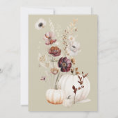 ボホソフトカラーパンプキ与えン感謝していン 招待状 (裏面)