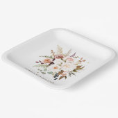 ボホソフトバラ/白結婚花 ペーパープレート (傾斜あり)