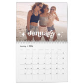 ボホタイポグラフィアンドスターズ |友だちの写真 カレンダー (1月 2026)