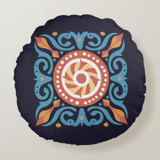 ボホタイル ラウンドクッション (正面)