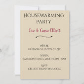 ボホタッセルズ引っ越し祝いパーティーパーティー招待状 招待状 (裏面)