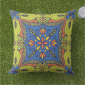 ボホタラベラタイル屋外枕 アウトドアクッション (芝生)