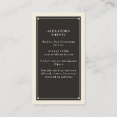 ボホタロットドッグトリマー名刺 名刺 (裏面)