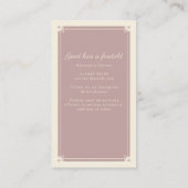 ボホタロットヘアドライザーダスキーピンク 名刺 (裏面)