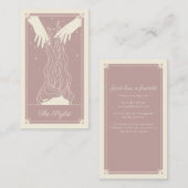 ボホタロットヘアドライザーダスキーピンク 名刺 (正面/裏面)