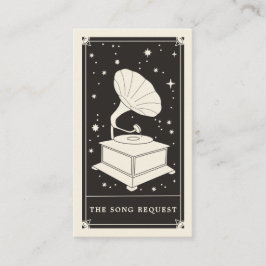 ボホタロット天体蓄音機歌リクエストカード 名刺