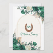 ボホダスティグリーンフローラメキシコガールキンセアニラI 招待状 (裏面)