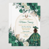 ボホダスティグリーンフローラメキシコガールキンセアニラI 招待状 (正面/裏面)