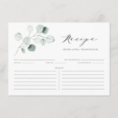 ボホダスティグリーンユーカリ葉スシャワーレシピ エンクロージャーカード (正面)