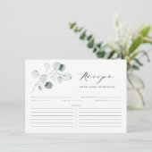 ボホダスティグリーンユーカリ葉スシャワーレシピ エンクロージャーカード (スタンド正面)