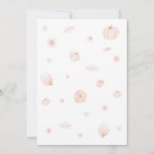 ボホダスティバラカボチャ赤ちゃんシャワー 招待状 (裏面)