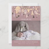 ボホダスティバラドリームキャッチャー写真誕生発表 案内状 (正面)