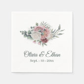 ボホダスティバラフローラブーケ スタンダードカクテルナプキン (正面)