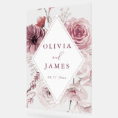 ボホダスティバラ&マウヴフローラフレーム結婚ズ アクリルサイン (傾斜)