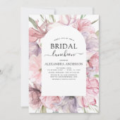 ボホダスティパープルブライダルシャワールンチョン 招待状 (正面)