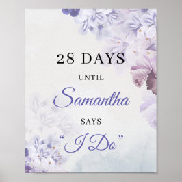 ボホダスティパープルラベンダー薄紫春コンダウン ポスター