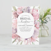 ボホダスティピンクパープルブライダルシャワールンチョン 招待状 (スタンド正面)