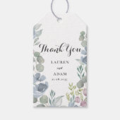 ボホダスティブルーウォーターフローラ結婚ズ ギフトタグ (正面)