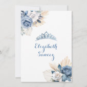 ボホダスティブルードレスプリンセスキンセアニラ 招待状 (裏面)