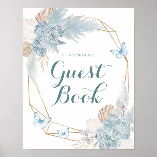 ボホダスティブルーバタフライ誕生日ゲストハウス ポスター (正面)