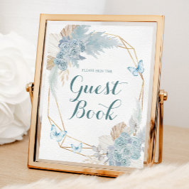 ボホダスティブルーバタフライ誕生日ゲストハウス ポスター