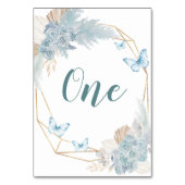 ボホダスティブルーバタフライ誕生日 テーブルナンバー (正面)
