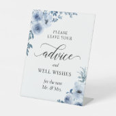 ボホダスティブルーフローラアドバイスとウェルウィッシュ 台座サイン (正面)