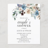 ボホダスティブルーベージュ花カップルのシャワー (正面)