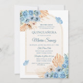 ボホダスティブルーメキシコガールキンセアニラ 招待状 (正面)
