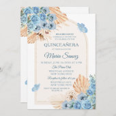 ボホダスティブルーメキシコガールキンセアニラ 招待状 (正面/裏面)