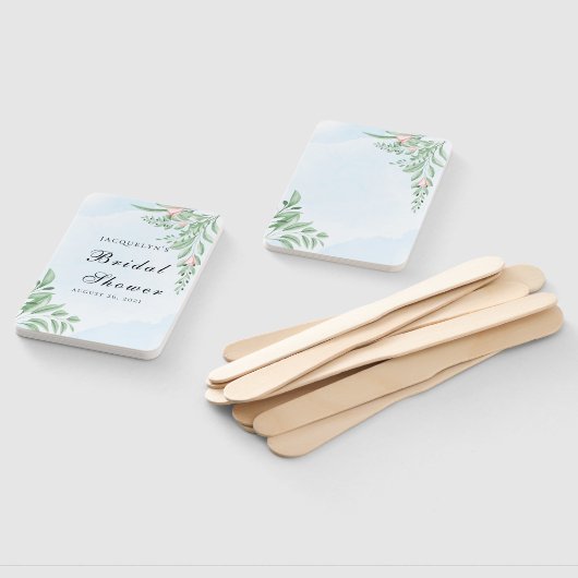 ボホダスティブルーユーカリブライダルシャワー ハンドファン (組立なし)