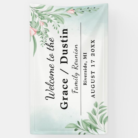 ボホダスティブルーユーカリプタスファミリー懇親会 横断幕 (縦)