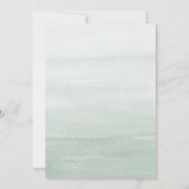 ボホダスティブルーユーカリプトゥスグリーンリーブライダルシャワー 招待状 (裏面)