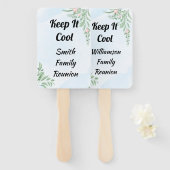 ボホダスティブルーユーカリプトゥスグリーンリー懇親会 ハンドファン (正面&裏面)