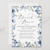 ボホダスティブルーリハーサルフローラディナー招待状 招待状 (正面)