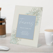 ボホダスティブルー結婚式の引き出物 台座サイン (インサイチュ)