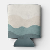 ボホダスティーブルーレトロタイポグラフィ結婚式の引き出物 缶クーラー (裏面)